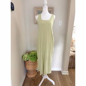 Pima Cotton Open-Back Midi Dress Sz 6